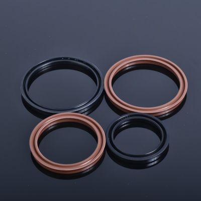 High Temp Resistant Hydraulic Cylinder Seals Brown U Shaped O Ring FKM USH Packing