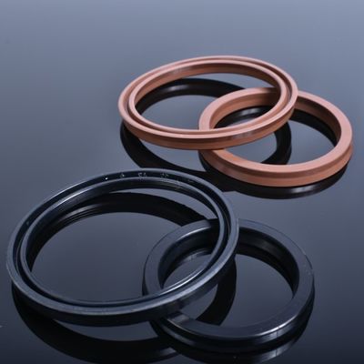 High Temp Resistant Hydraulic Cylinder Seals Brown U Shaped O Ring FKM USH Packing
