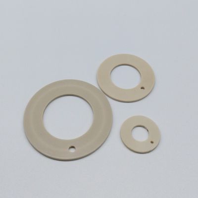 White PTFE Parts Chemical Corrosion Resistance PEEK Seal Ring Customized 90 shore A