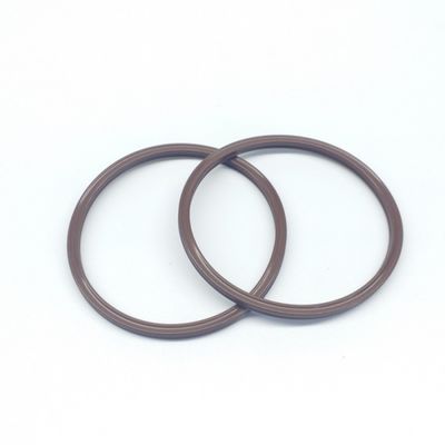 AS228 56.74x3.53 FKM Material X Ring Four Lip Seal Ring Dual Acting Brown Color