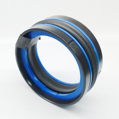 Black Hydraulic Cylinder Piston Seals Dual Action 80 Shore A Fiction Resistance