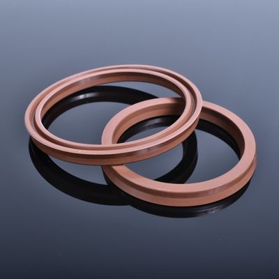 Brown FKM Hydraulic Cylinder Seals Piston Rod Oil ring Heat Resistant Viton USH Packing