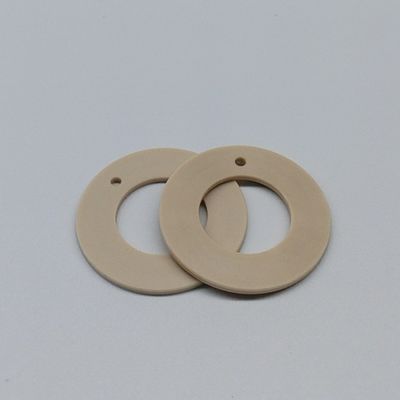 White PTFE Parts Chemical Corrosion Resistance PEEK Seal Ring Customized 90 shore A